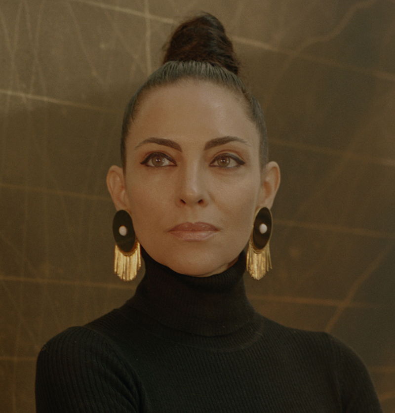 Teresita Fernandez, the MacArthur-award-winning artist stands for a portrait in her studio in Brooklyn, NY.