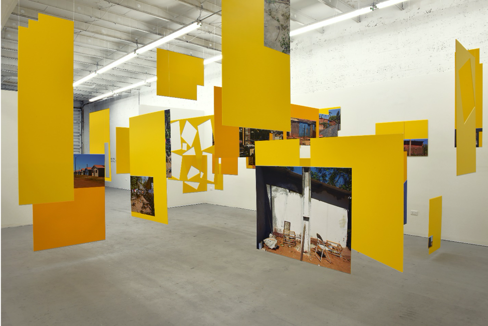 Sergio Vega, Shanty Nucleus After Derrida 2, 2011-2013. Installation, Inkjet vinyl prints mounted on syntra. Gift of Nicholas Pardon. Image courtesy of Nicholas Pardon.