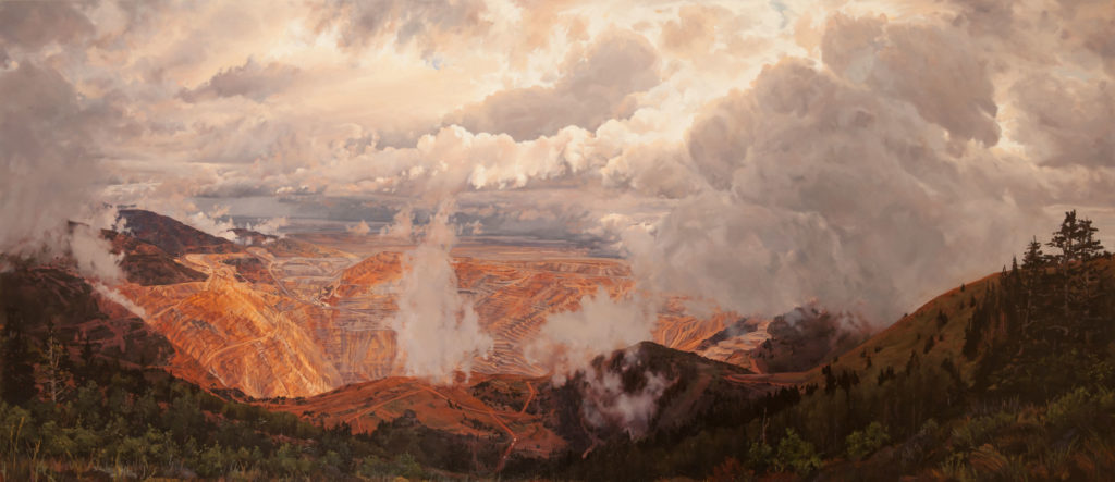 Erika Osborne, The Chasm of Bingham, 2012. Oil on linen.