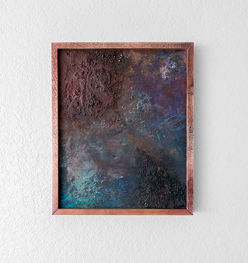 Daniel Mariotti, Rigor Samsa, 2016. Watercolor, resin, dirt, charcoal. Courtesy of the artist.