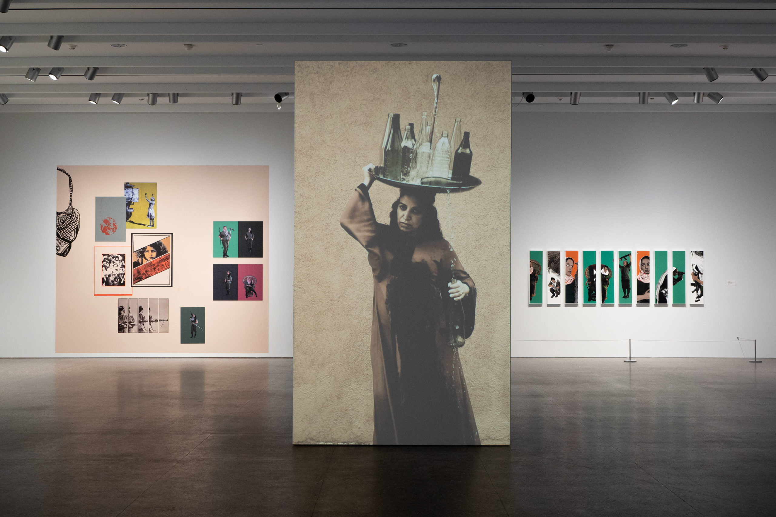 Installation view, Sama Alshaibi: Generation After Generation, 2022, Phoenix Art Museum.